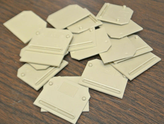 LOT of 17 / WEIDMULLER APSAK2.5 SEPARATING PLATES / BEIGE / NEW SURPLUS