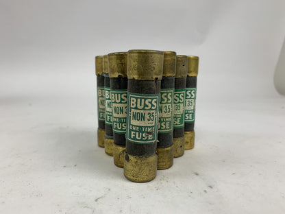 Bussman One-Time NON35 35A 250V Fuse "Lot of 10"