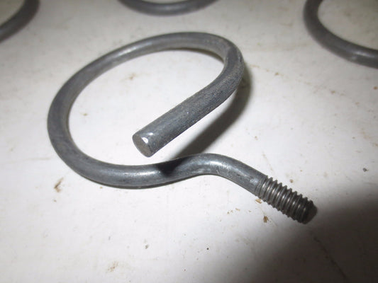 GALVANIZED BRIDLE RINGS - 2" - 1/4" THREAD - NEW SURPLUS - LOT of 10