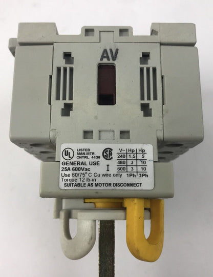 ALLEN BRADLEY 194E-A32-PE B 194E-A25-1753 POLE DISCONNECT