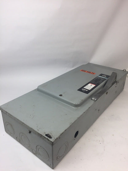 SIEMENS F354 VACU-BREAK SWITCH WITH CLAMPMATIC CONTACTS 200 AMP 600 VAC