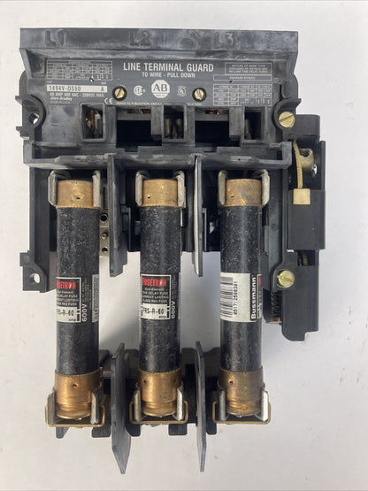 ALLEN BRADLEY 1494V-DS60 DISCONNECT SWITCH 60A 600VAC 250VDC 50HP FRS-R-60 FUSES
