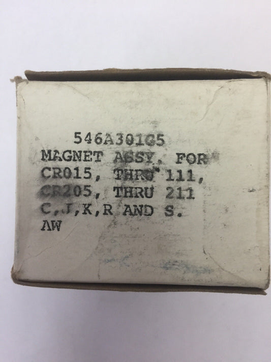 GE 546A301G5 MAGNET ASSY FOR CR015 THRU 111, CR205 THRU 211 C,J,K,R AND S. AW