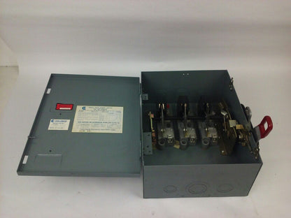 CHALLENGER HD362NF, H.D. SAFETY SWITCH, TYPE 1 INDOOR, 60A, 600V, 3 PHASE, NEW