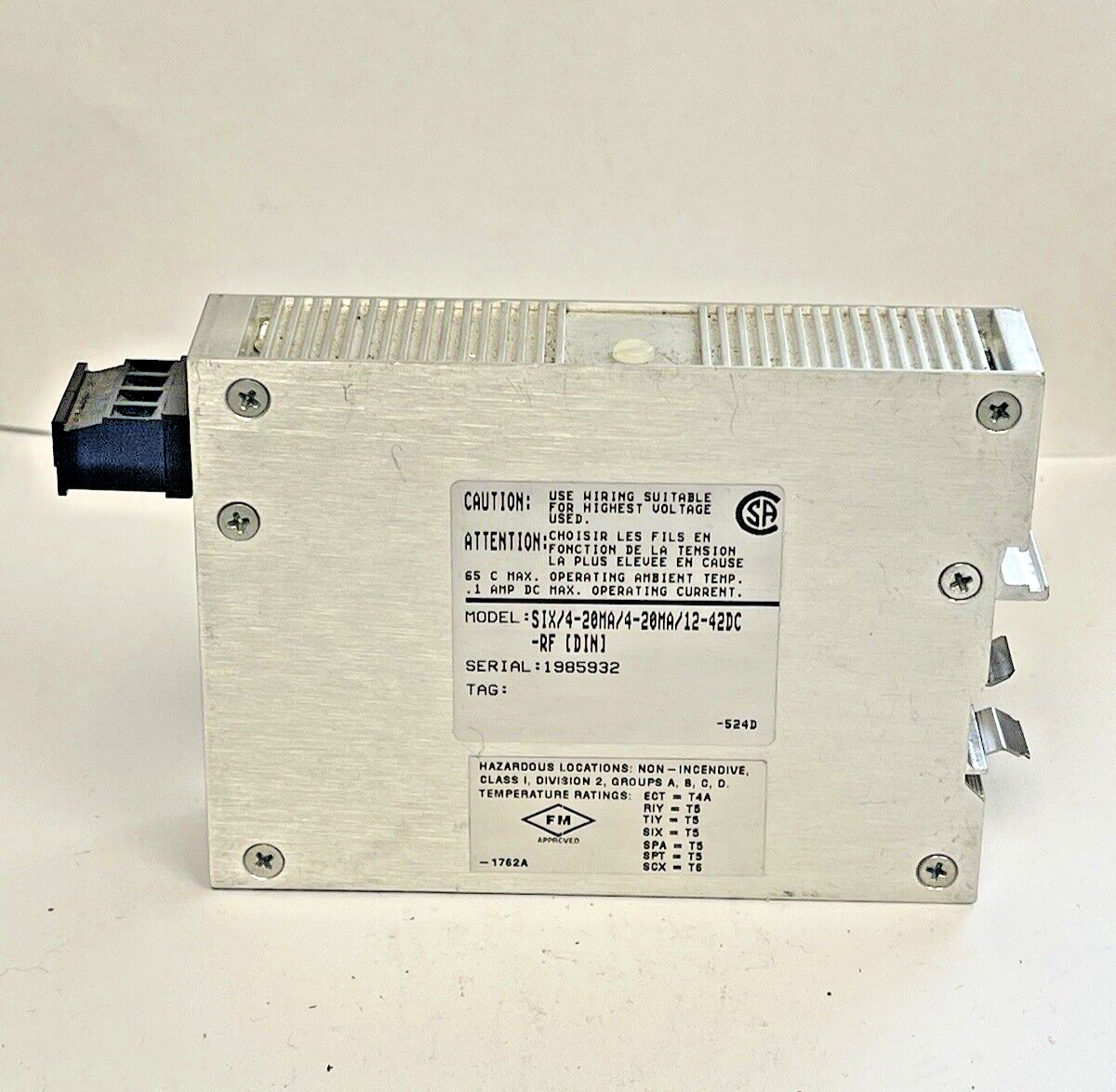 MOORE INDUSTRIES - SIX/4-20MA/4-20MA/12-42DC - ISOLATOR MODULE