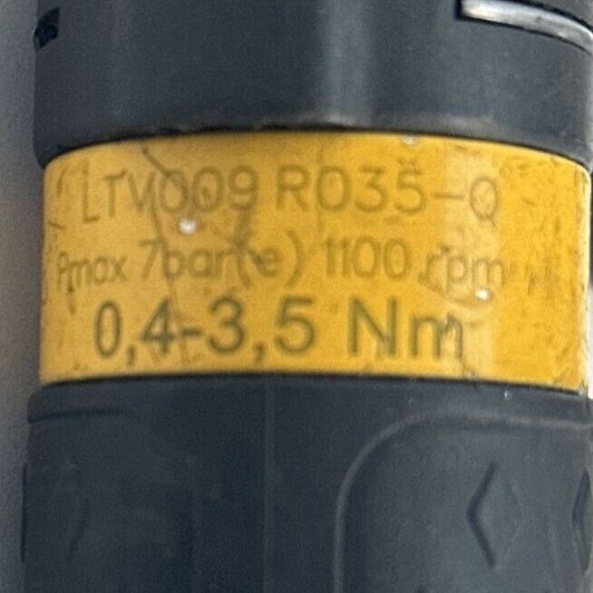 ATLAS COPCO LTV009 R035-Q NUTRUNNER 0.4-3.5Nm 1100RPM