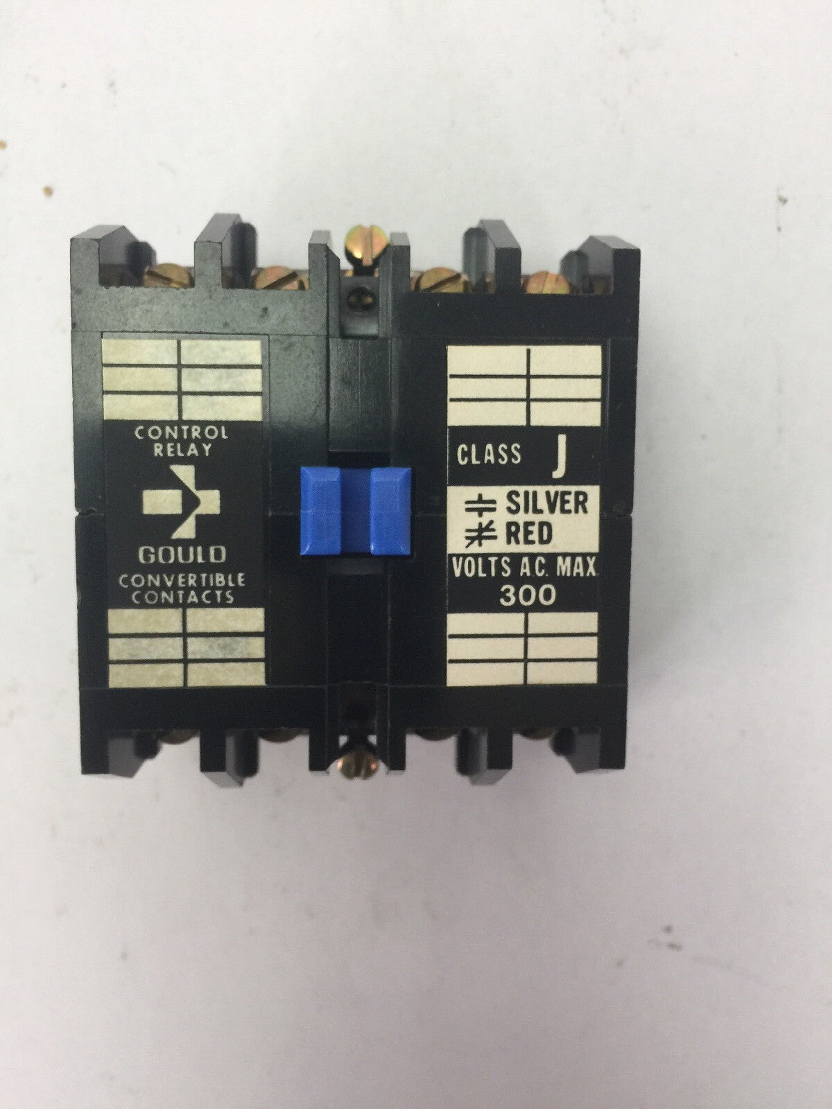 GOULD J20B40 CONTACT BLOCK KIT POLES 4 N.O. VOLTS MAX 300