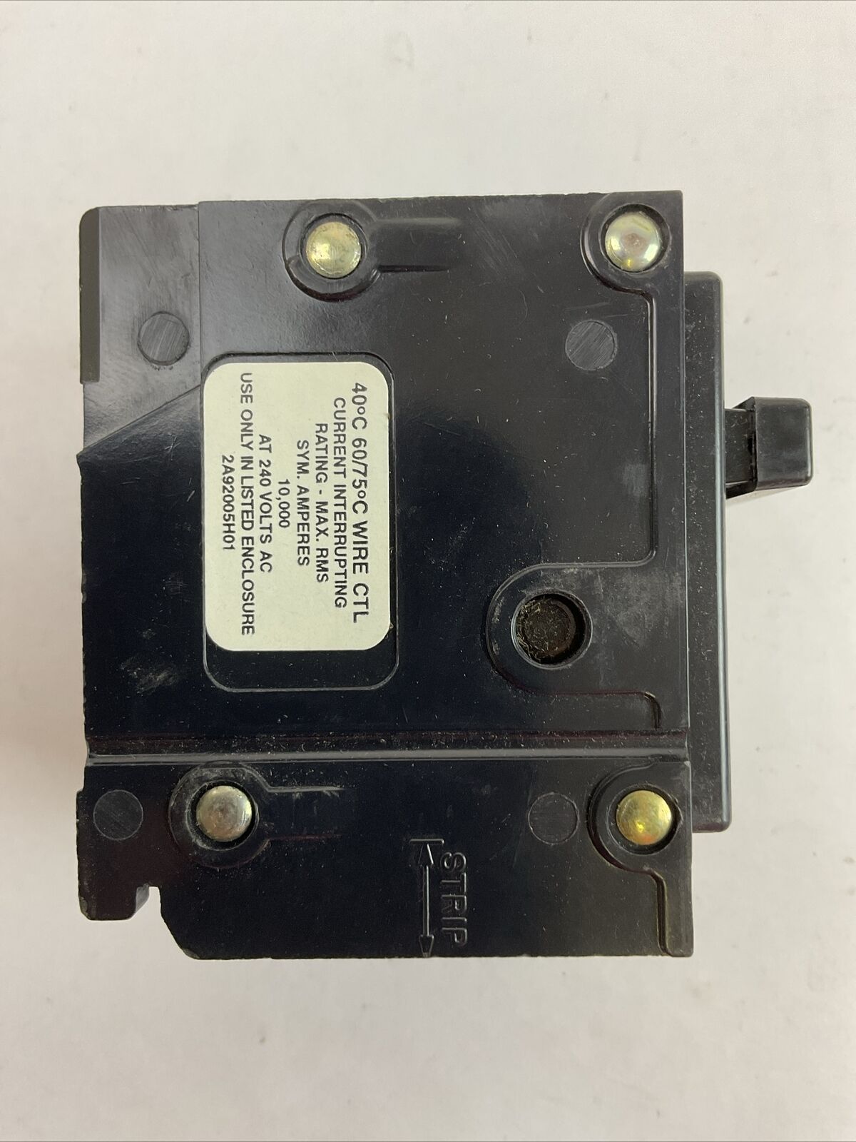 CUTLER HAMMER BR225H CIRCUIT BREAKER 2POLE 25AMP 240VAC