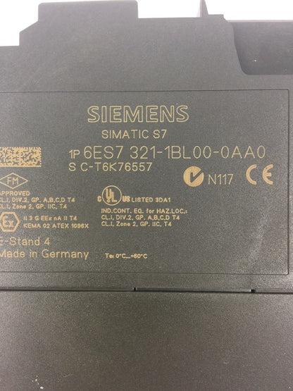 SIEMENS 6ES7 321-1BL00-0AA0 DIGITAL INPUT MODULE