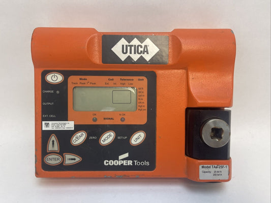 UTICA COOPER TOOLS TA4-25F-1 TORQUE ANALYZER 25 LBF.FT 250 LBF.FT