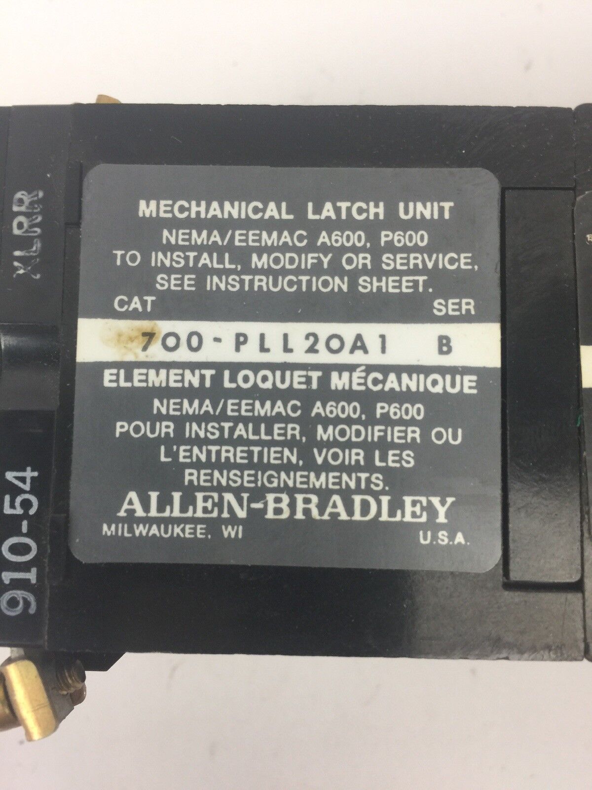 ALLEN BRADLEY 700-PL600A1 SER B RELAY 700-P400A1 SER A 700-PLL20A1 SER B PL236