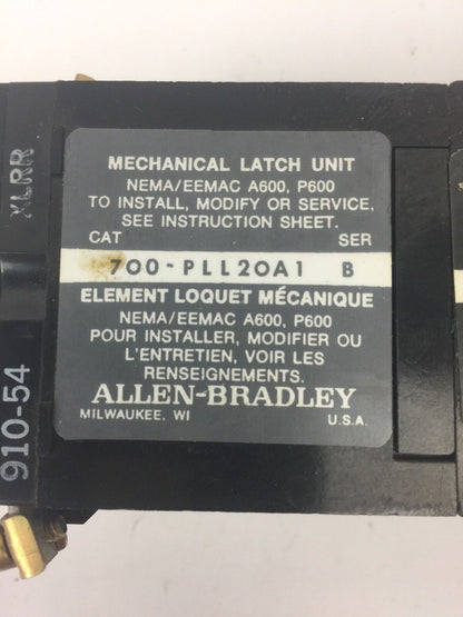 ALLEN BRADLEY 700-PL600A1 SER B RELAY 700-P400A1 SER A 700-PLL20A1 SER B PL236