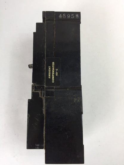 GE TB13100AW TRI BREAK CIRCUIT BREAKER 100AMP 600VAC 250VDC 3POLE