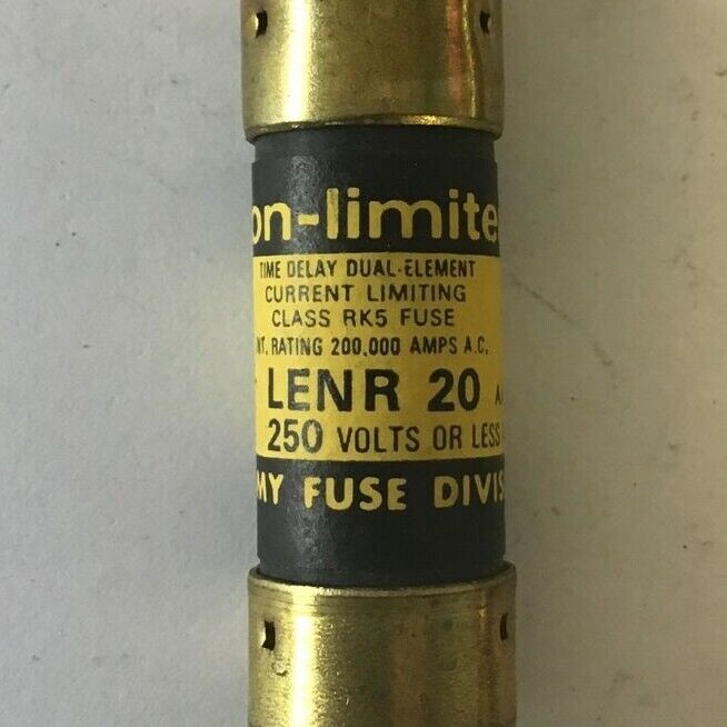 ECONOMY LENR 20 FUSE CLASS RK5 ECON-LIMITER 250VAC 20A ***LOTOF10***