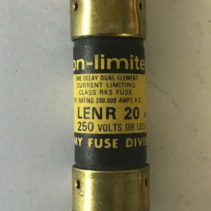 ECONOMY LENR 20 FUSE CLASS RK5 ECON-LIMITER 250VAC 20A ***LOTOF10***