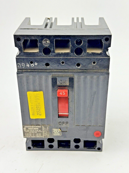 GE - THED136045WL - MOLDED CASE CIRCUIT BREAKER - 45 A, 600 VAC, 3 POLE