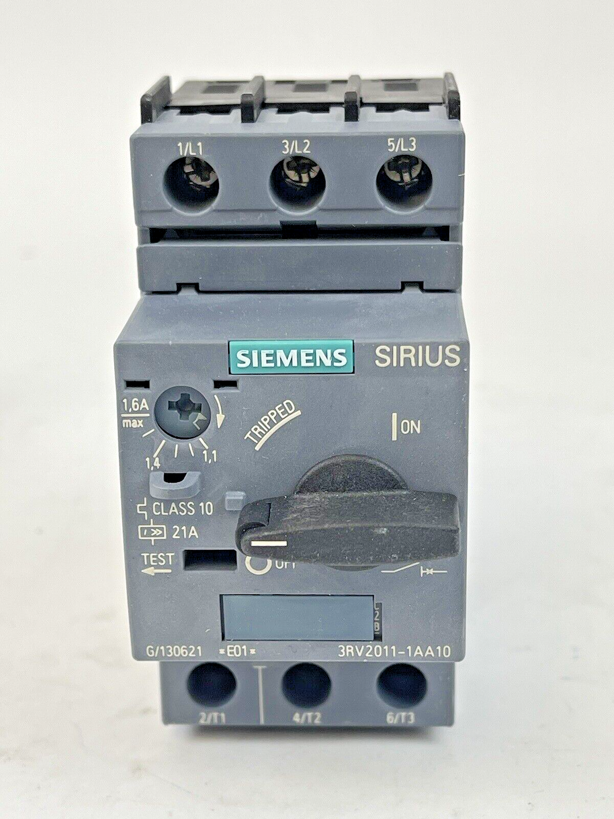 SIEMENS - 3RV2011-1AA10 - CIRCUIT BREAKER / MOTOR PROTECTOR