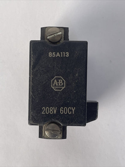ALLEN BRADLEY 85A113  208V 60 CY COIL