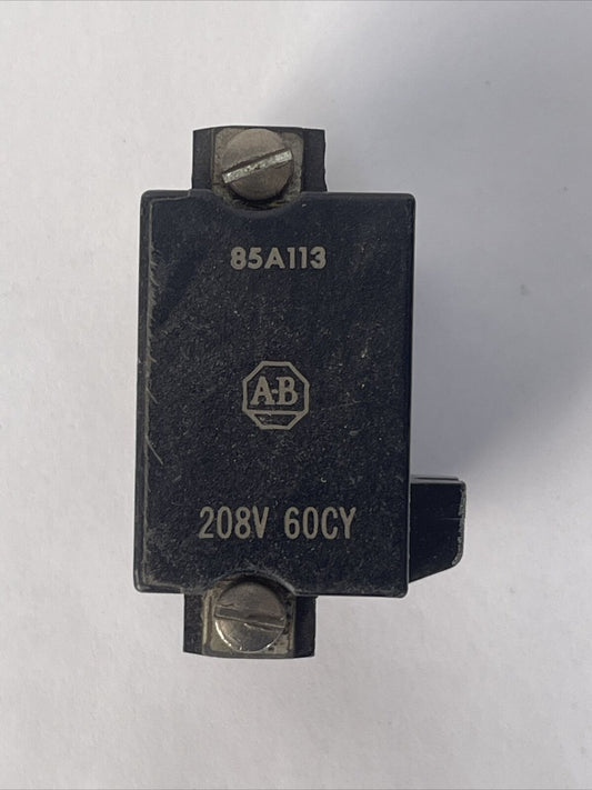 ALLEN BRADLEY 85A113  208V 60 CY COIL