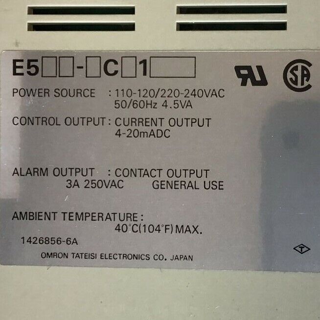 OMRON E5A4-C91K-US TEMPERATURE CONTROLLER 110/120VAC|220/240V 50/60HZ