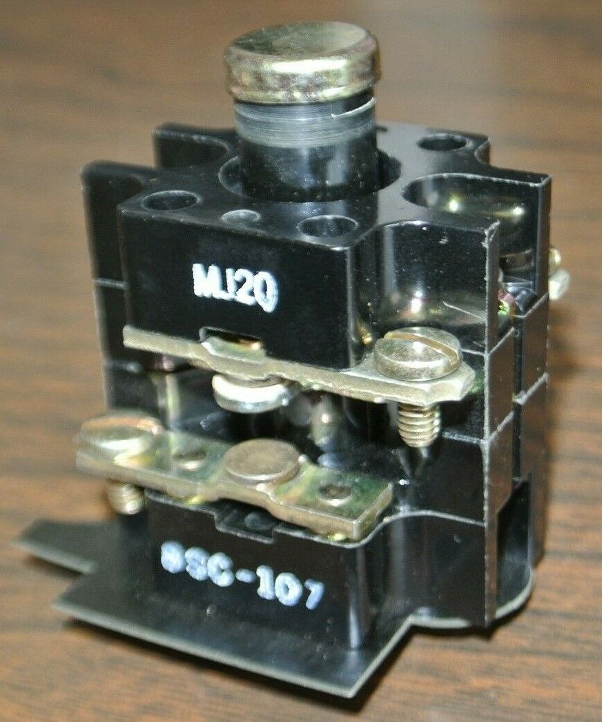ALLEN-BRADLEY 801-BSC107 / PUSH-TYPE LIMIT SWITCH / 1 N.O., 1 N.C. / NEW SURPLUS