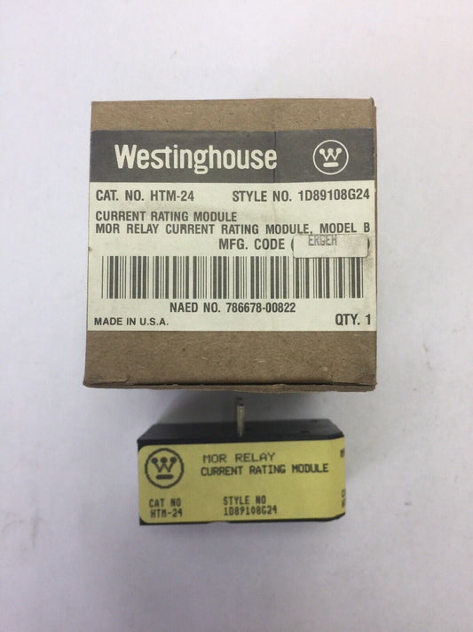 WESTINGHOUSE HTM-24 MOR RELAY CURRENT RATING MODULE MODEL B HEATER MODULE