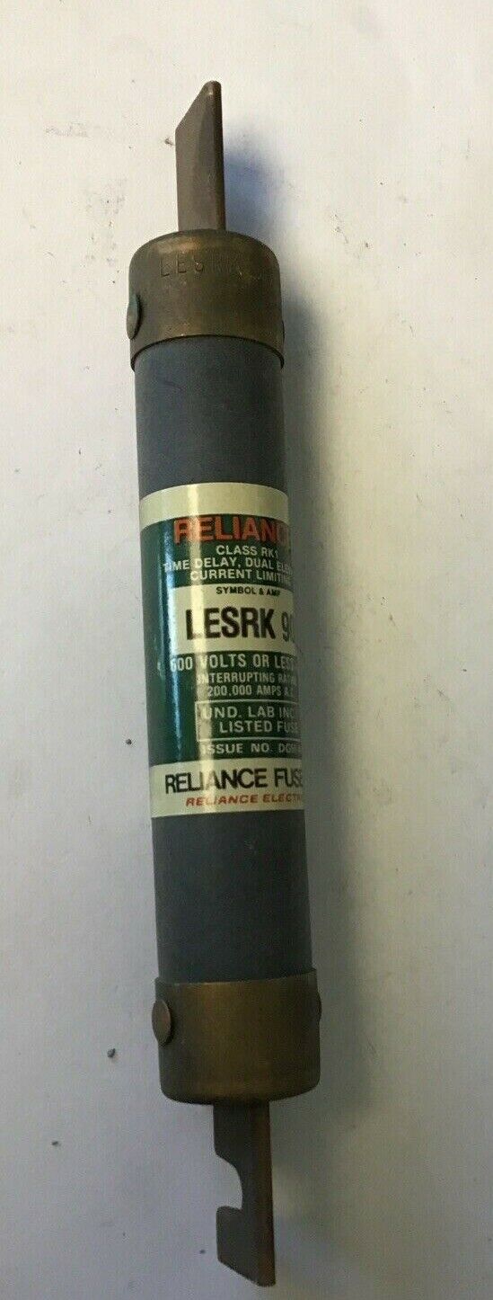 RELIANCE LESRK 90 600V FUSE CLASS RK1 TIME DELAY DUAL ELEMENT***LOTOF6***