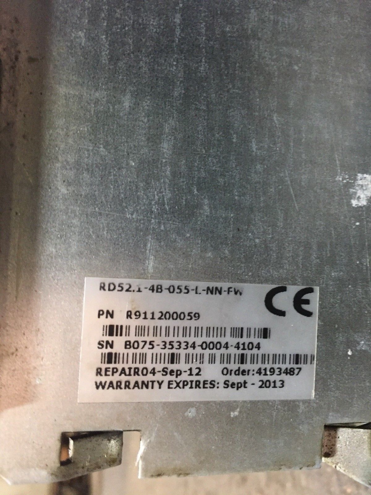 INDRAMAT RD52.1-4B-555-L-NN-FW CFG-RD500*-NN-NN FWA-RD500-020-06VRS-MS-RD52