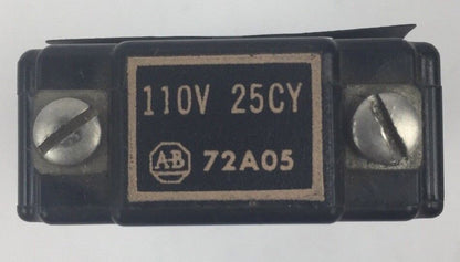 ALLEN BRADLEY 72A05 COIL 110V 25CY