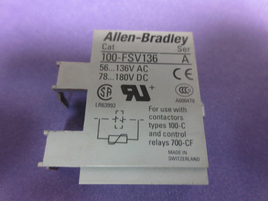 ALLEN BRADLEY 100-FSV136 Ser. A - SURGE SUPPRESSOR