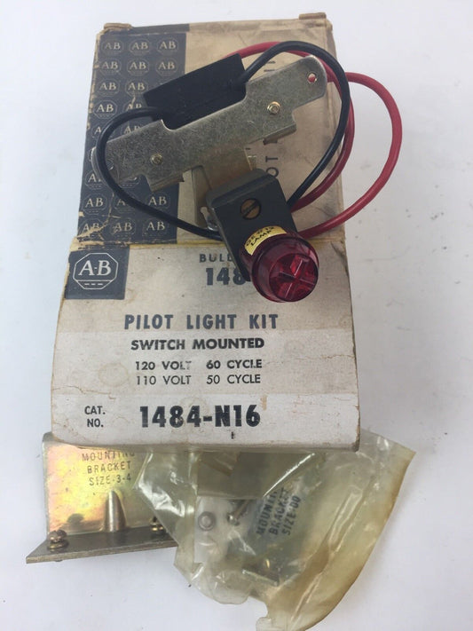 ALLEN BRADLEY 1484-N16 PILOT LIGHT KIT 120V 60CY 110V 50CY SIZES 00-0-1-2-3-4