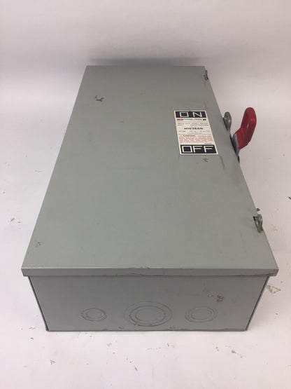 FPE H1636SN FUSIBLE HD SAFETY SWITCH 600VAC 250VDC 60AMP 50HP 3PH 3 POLE TYPE 1