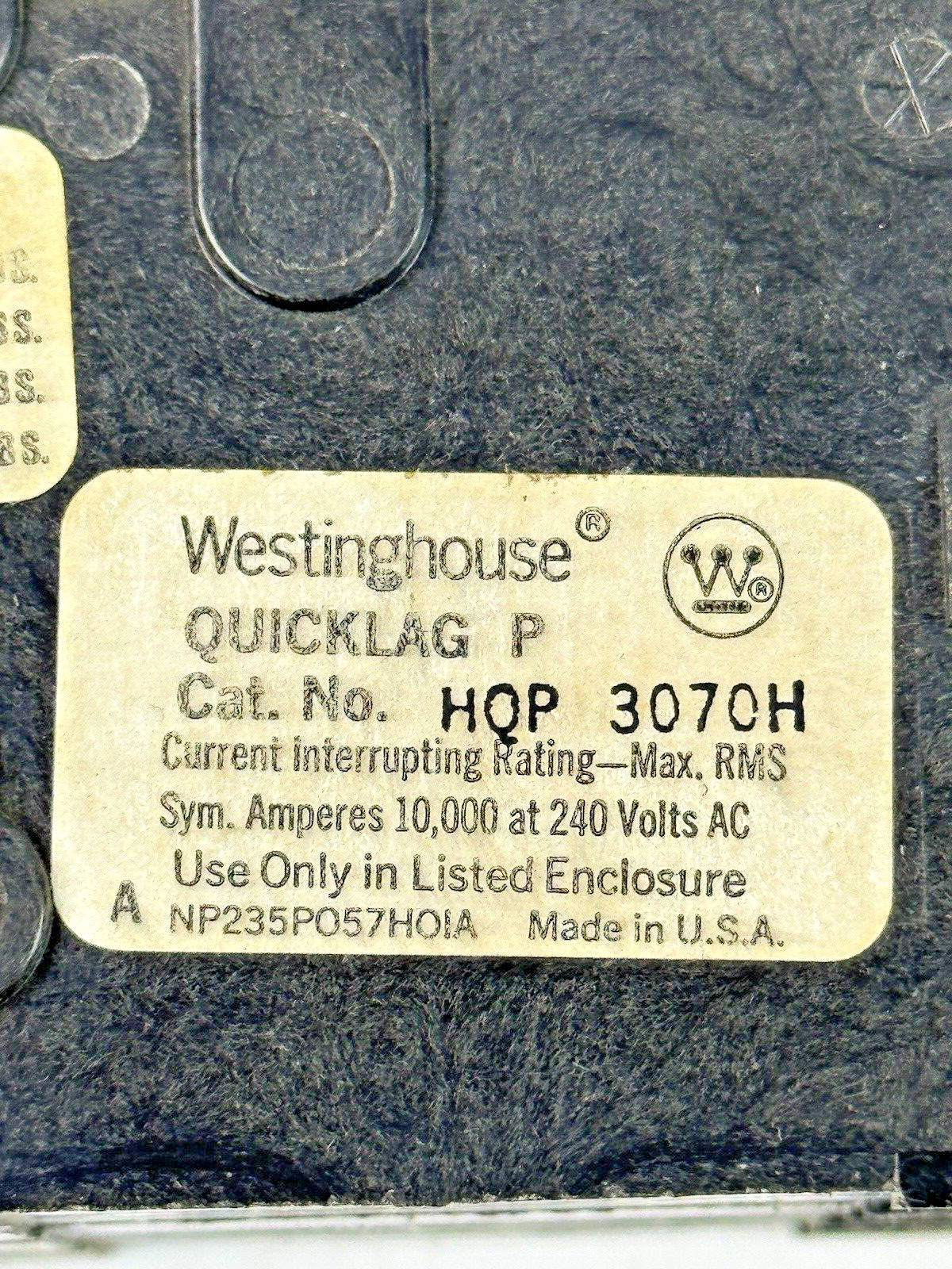WESTINGHOUSE * LOT OF 3*  HQP3070H - CIRCUIT BREAKERS - 3 POLE/240VAC/70A