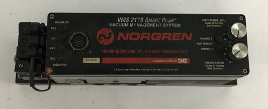 NORGREN VMS 2110 SMART PUMP VACUUM MANAGEMENT SYSTEM 24VDC VMS-2110-24