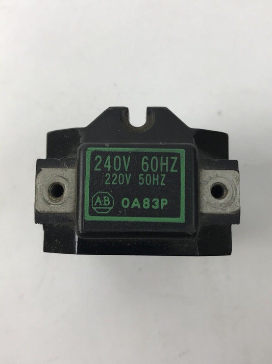 Allen Bradley OA83P Coil 240 V 60 CY/HZ 220 V 50 CY/HZ Used No Screws