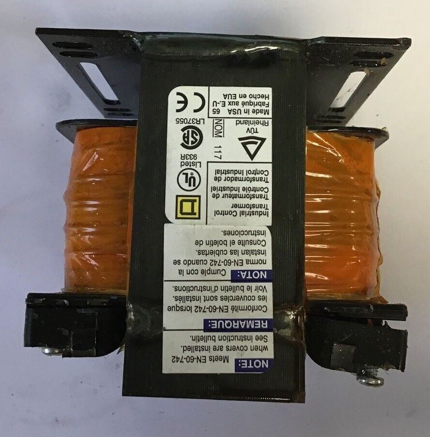 SQUARE D 9070T150D13 INDUSTRIAL CONTROL TRANSFORMER 120VAC 50/60HZ .150KVA