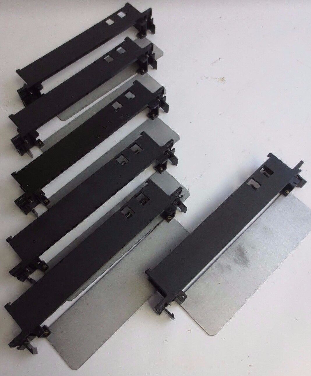 GE FANUC 44C715527-001 MODULE CASING - LOT of 7 (1 w/COVER/DOOR, 6 w/OUT)
