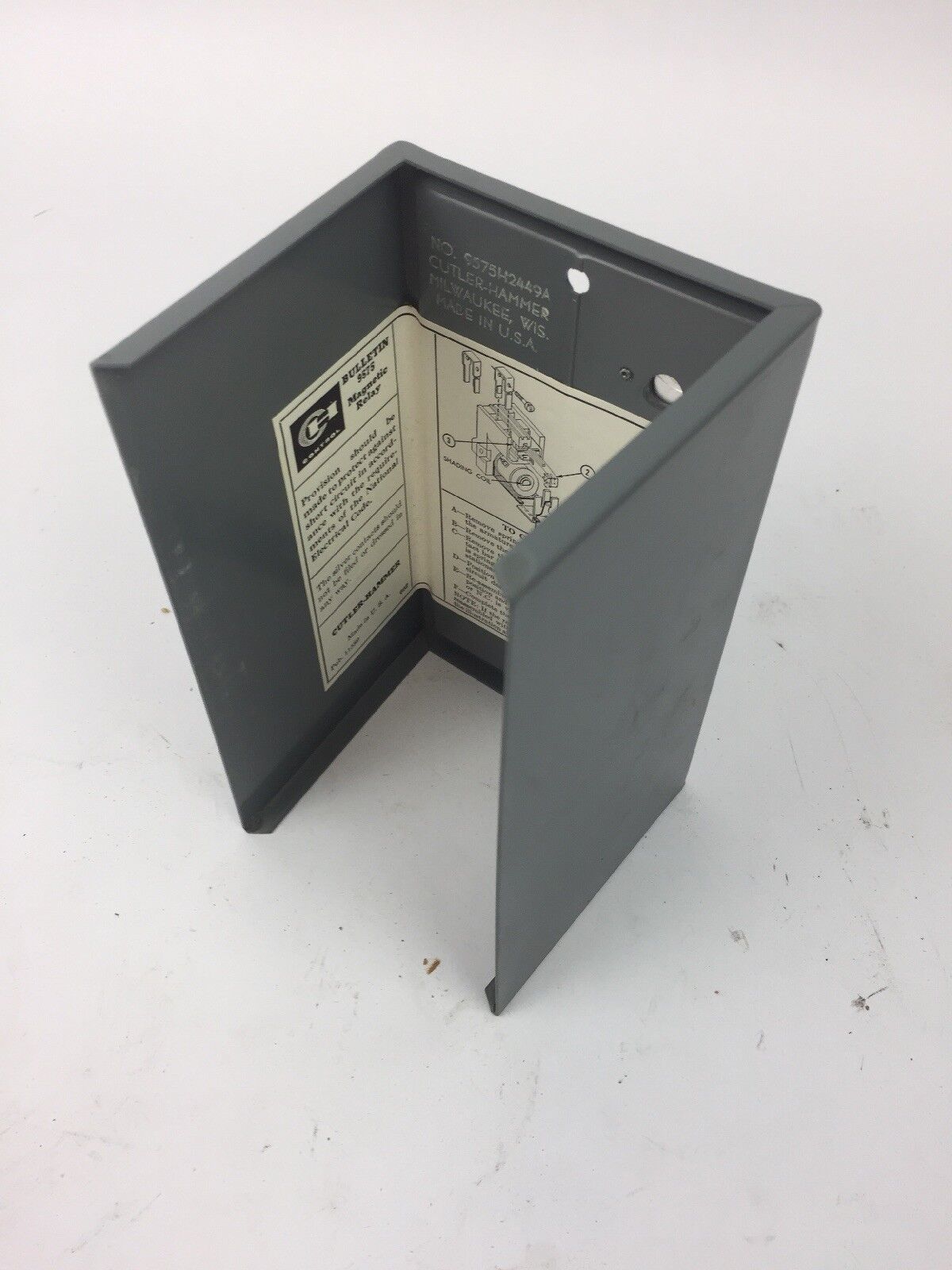 CUTLER HAMMER 9575H2450 TYPE AA RELAY COIL 110/120 V 50/60 CY 16 AMP 600 V MAX
