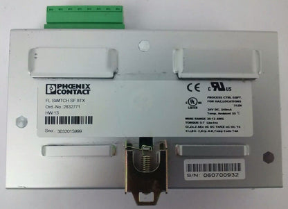 PHOENIX CONTACT FL SWITCH SF 8TX  24VDC.240mA, 8 PORT ETHERNET SWITCH