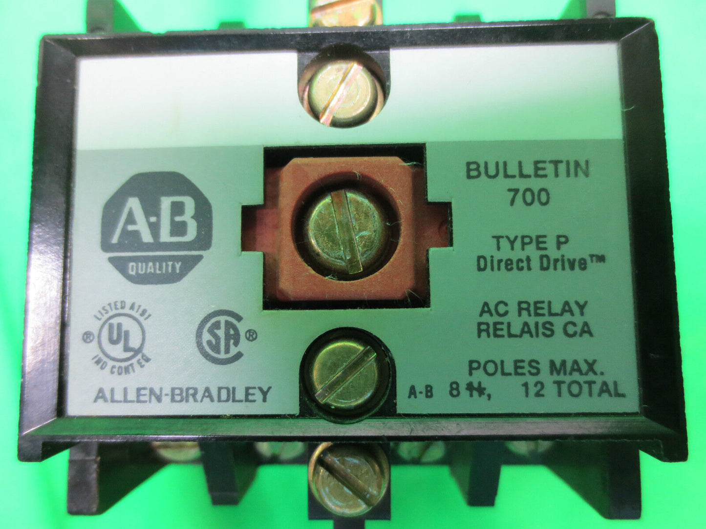 ALLEN-BRADLEY 700-P800A1 Ser. B RELAY TYPE P DIRECT DRIVE