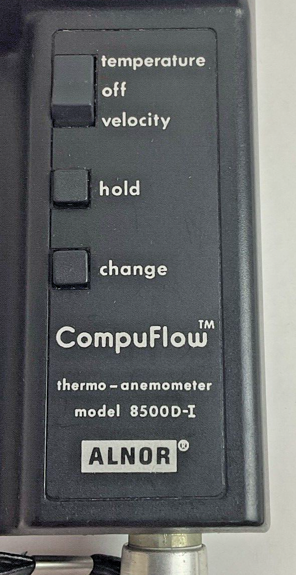 ALNOR 634-493-100 THERMO ANEMOMETER 8500D-I COMPUFLOW