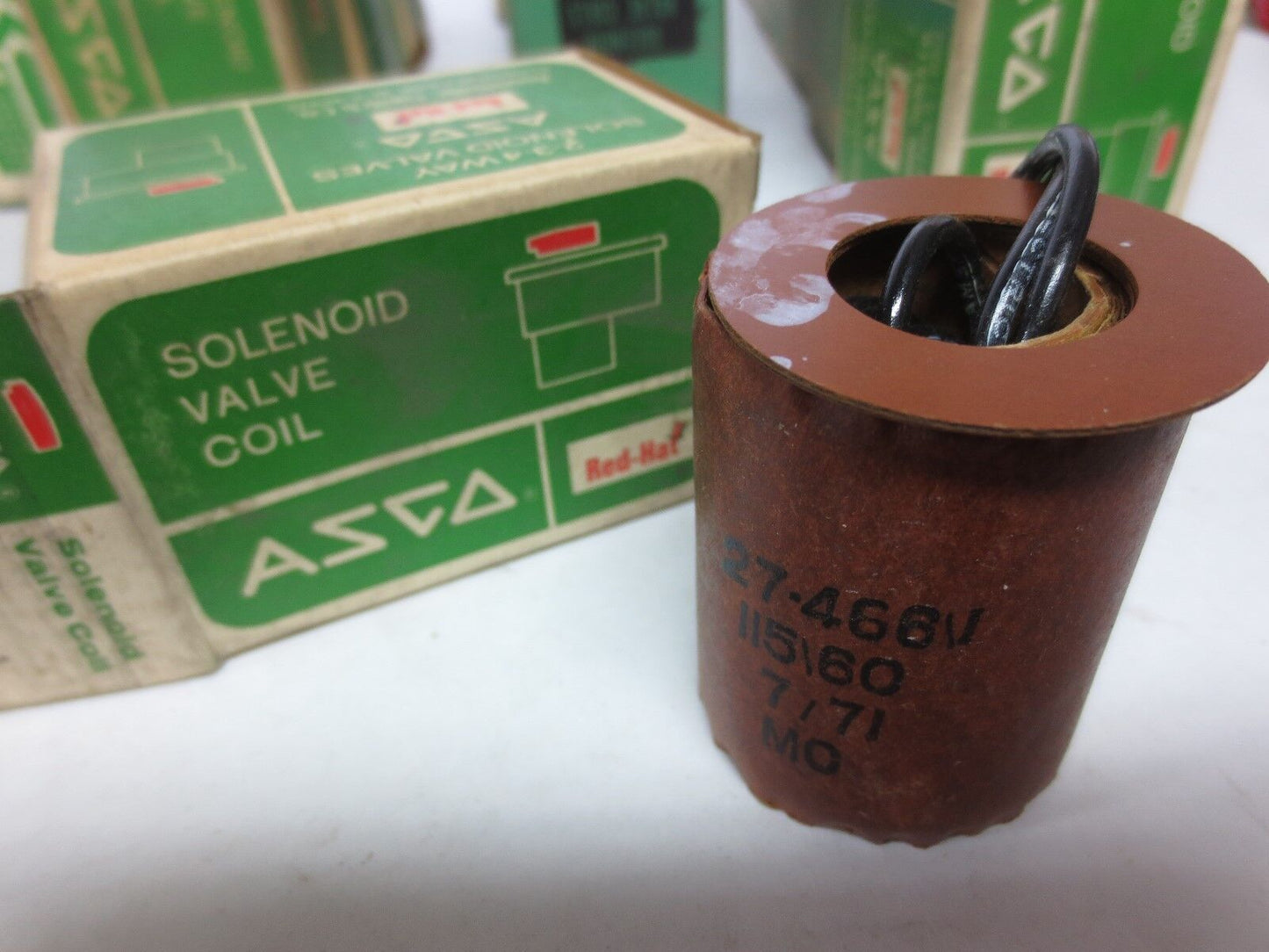 ASCO 27-466-1 SOLENOID VALVE COIL 115V / 60 - NEW SURPLUS