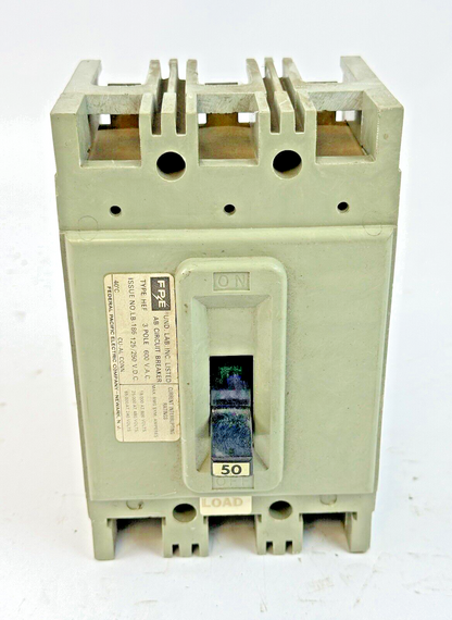 FPE - HEF631050 - MOLDED CASE AB CIRCUIT BREAKER - 50 A, 3 POLE, 600 VAC