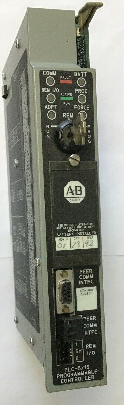 ALLEN BRADLEY 1785-LT B PLC-5/15 PROCESSOR MODULE 2.5A AT 5VDC SER.B REV.R
