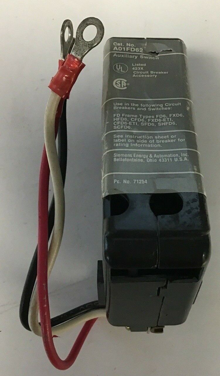 ITE A01FD62 AUXILIARY SWITCH