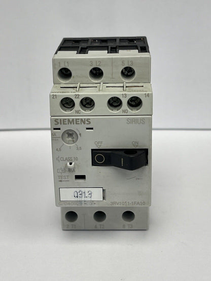 SIEMENS - 3RV0011-1FA10 - Motor breaker; 1.5kW; 220÷690VAC; DIN; Sht Cir Rel 65A