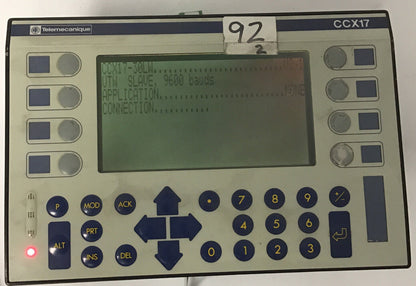 TELEMECANIQUE CCX17 OPERATOR INTERFACE MODULE TCCX1730LW AEG SCHNEIDER LCD