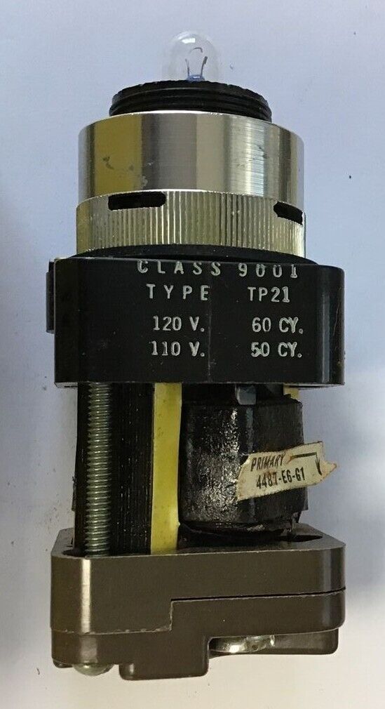 SQUARE D 9001 TP-21 OILTIGHT PILOT LIGHT 120V-110V 60/50CY
