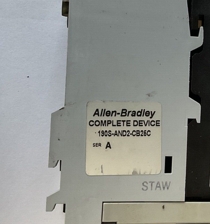 ALLEN BRADLEY 190S-AND2-CB25C COMBINATION STARTER SER.A