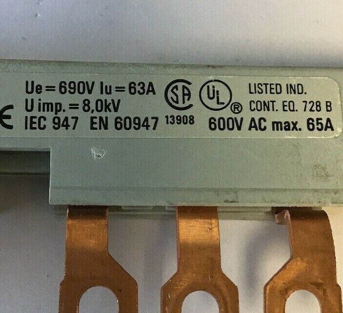 ALLEN BRADLEY 140-L454 SER.C COMMONING LINKS 65AMP 600VAC***LOTOF3***